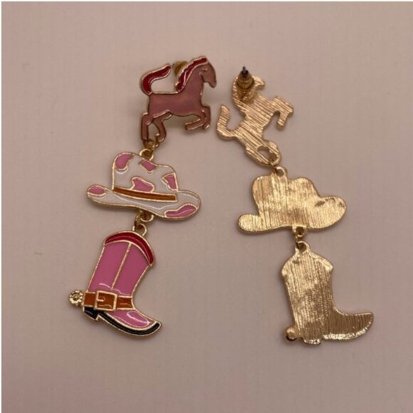 ⭐️❤️ FREE Horse Boots Cowboy Rock Boho Drop Boho Nashville Party Chic Earrings - Picture 4 of 8